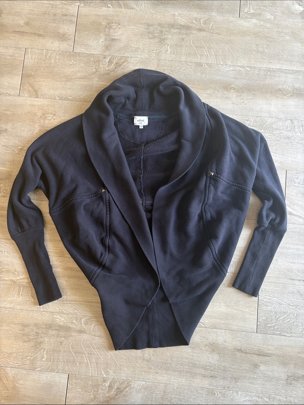 Wilfred Aritzia Diderot Cocoon Open Cardigan Sweater Size Small